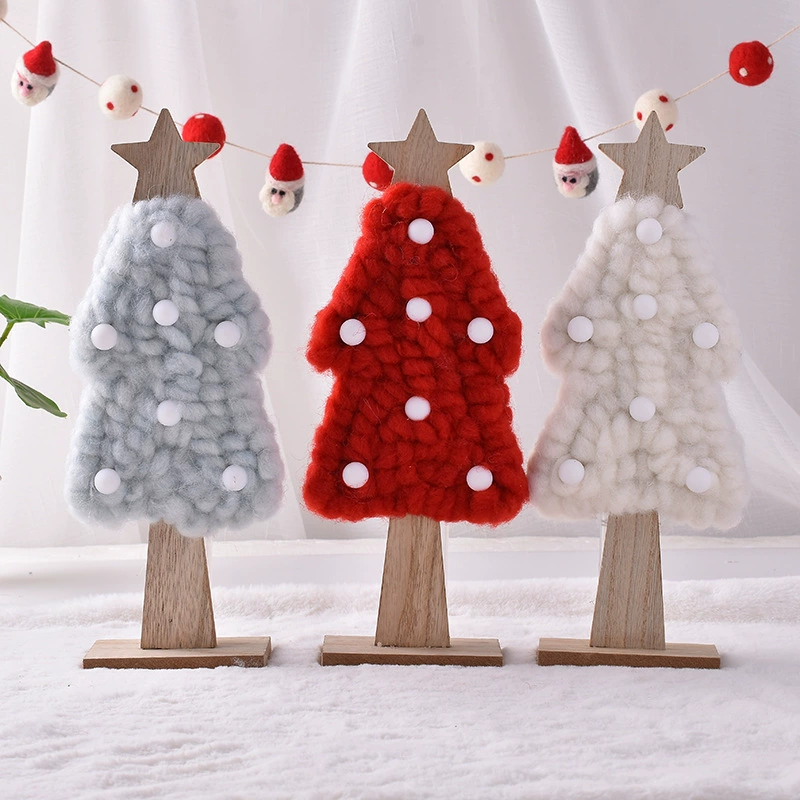 Creative Christmas decorations, wooden wool felt, Birthday gift