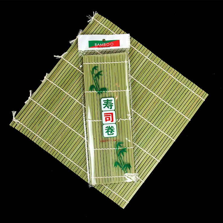 Зеленая кожа суши-роликовая занавеска Бытовая бамбуковая занавеска Южная Корея Рис с порфирой Морские водоросли Японский бамбук Антипригарный инструмент для рисового шарика