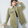 2019 Haining Manufactor Direct selling Autumn and winter new pattern Fur integrated have more cash than can be accounted for Lambswool loose coat wool grain overcoat