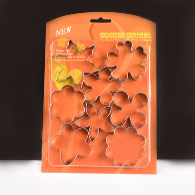 Baking mold Fondant tools Cake mold Cookie Cutters Stainless steel 8 Set of parts Christmas theme