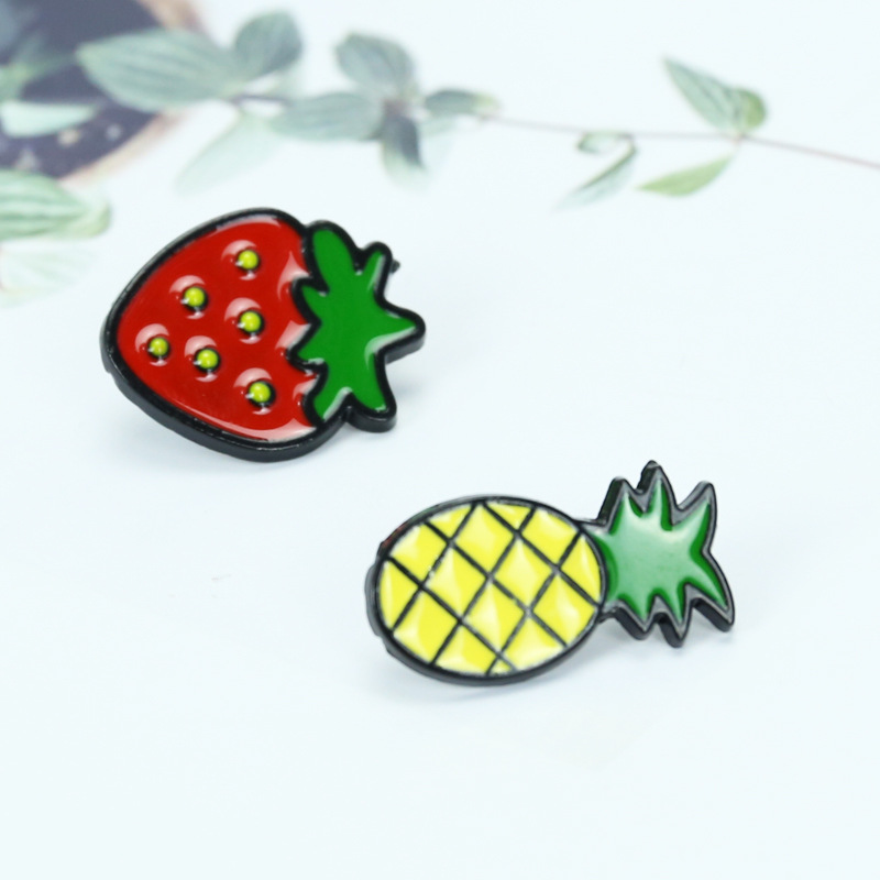 fruit drip oil series fun cartoon cute small brooch corsage badgepicture4