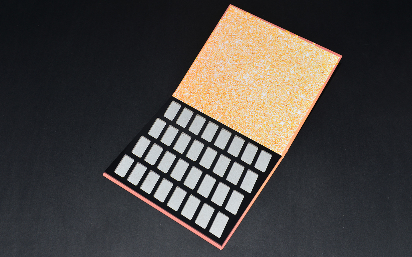 定做唇彩眼影美甲高档化妆品包装盒眼线腮红纸盒翻盖书型眼影盘盒