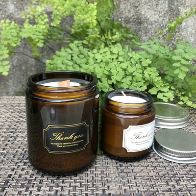 Aromatherapy Candle Cup glass With cover essential oil Vegetable wax romantic Lover Warm Fragrance therapy Hypnotize Hand wax