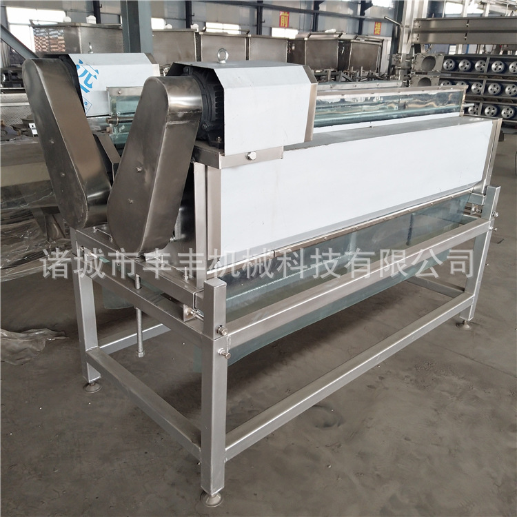 诸城鸡头颈打毛脱毛设备 鸡鸭屠宰流水线 鸡鸭宰杀脱毛流水线