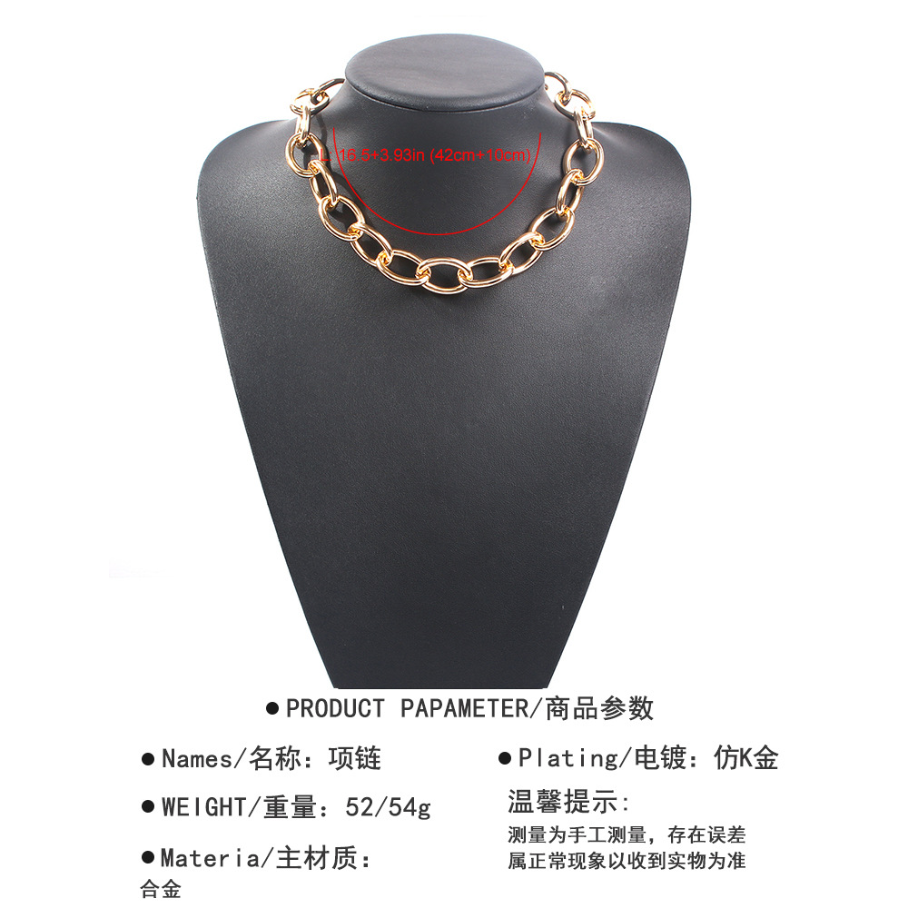 Thick Chain Exaggerated Fashion Trendy Necklace display picture 15