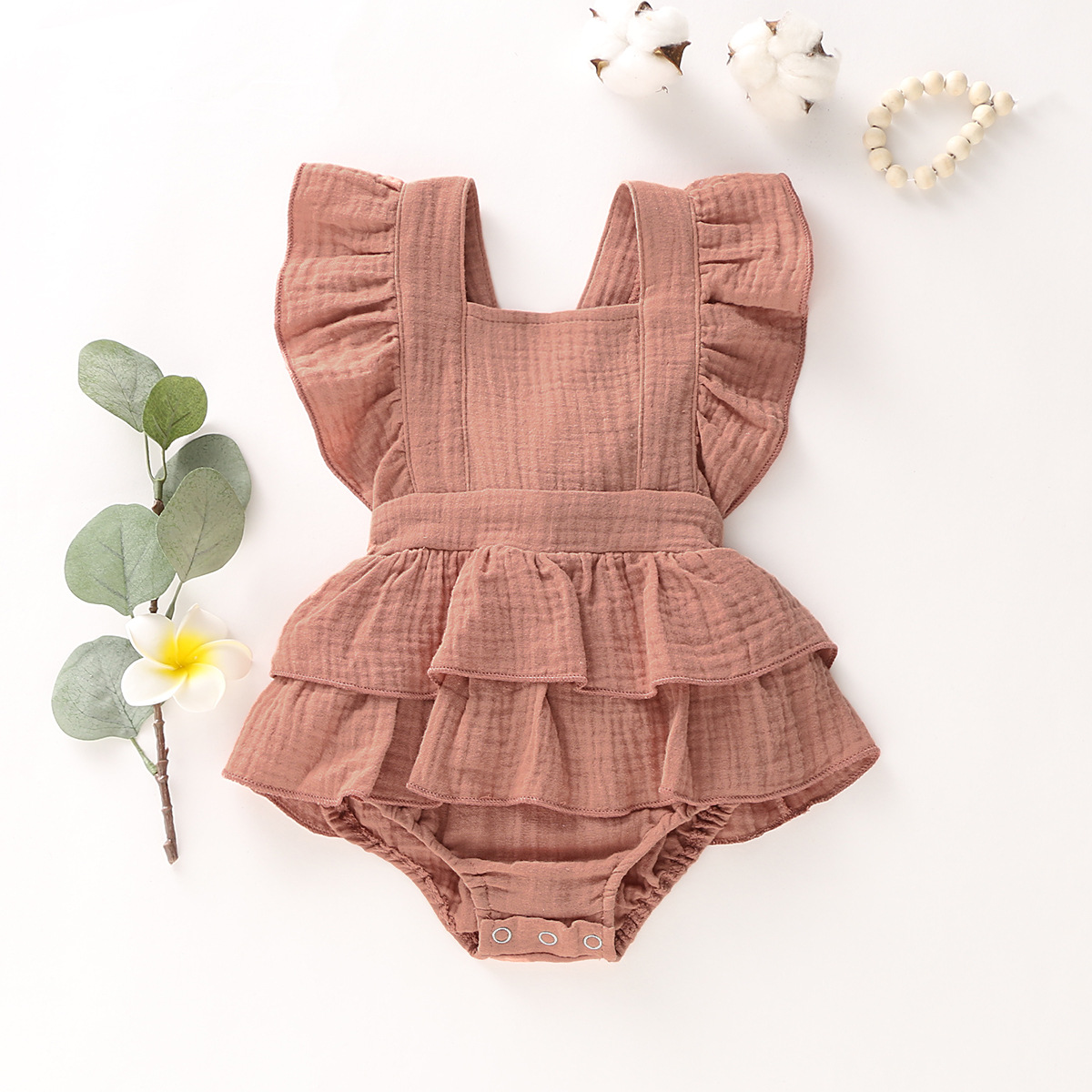 Butterfly Bow Baby Romper