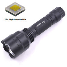 MantaRay C8 CREE XPL HI V3白光LED7135恒流户外强光充电手电筒