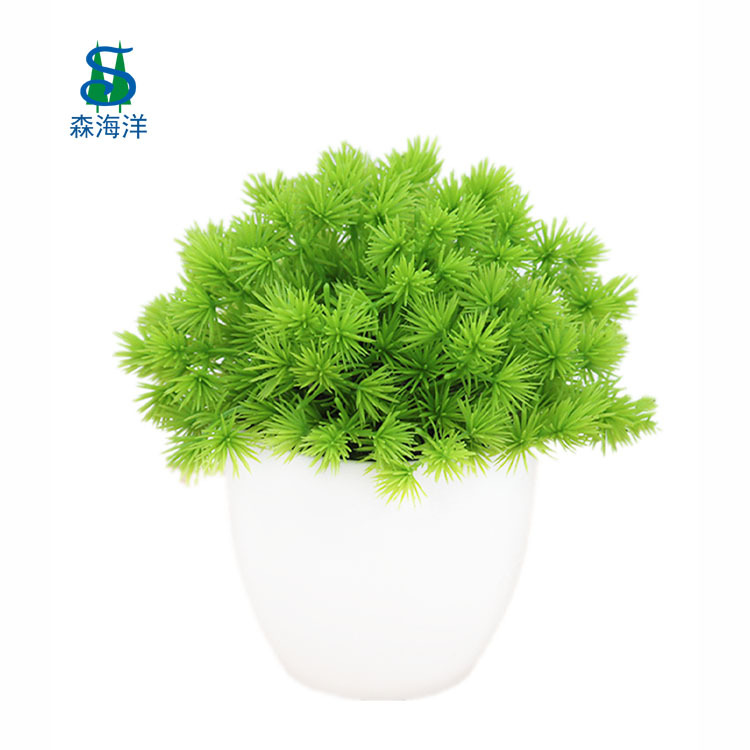 Fuente de la fábrica transfronteriza de simulación de comercio exterior planta verde planta de simulación al por mayor planta verde bonsai plástico falso maceta