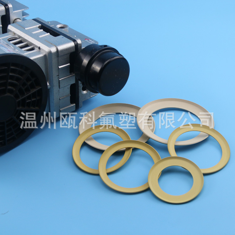 瓯科氟塑卡其色蛋黄色PTFE 桔黄色豆黄色增强聚四氟乙烯