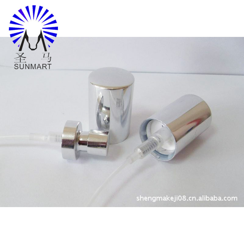 专业生产厂家供应电化铝卡口喷雾香水喷头，带铝罩多规格香水喷头