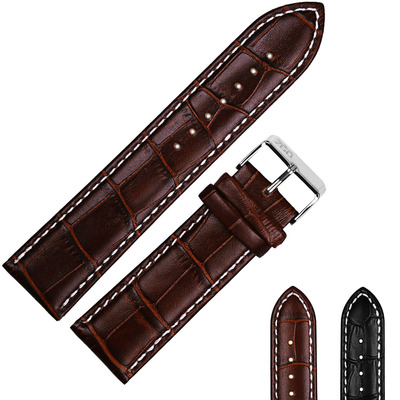 手表帶皮表帶竹節紋手表帶金色鋼帶黑色鋼帶