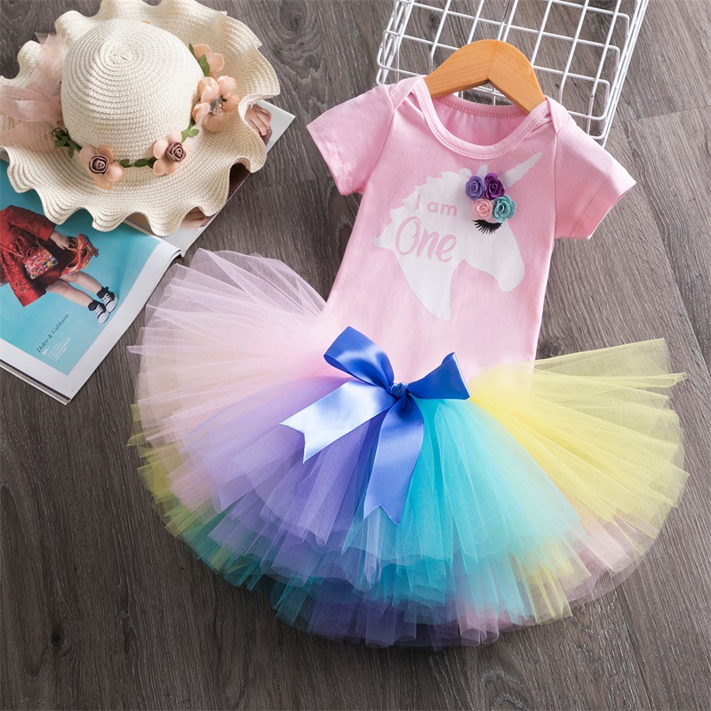 Cute Flower Cotton Blend Polyester Girls Dresses display picture 4