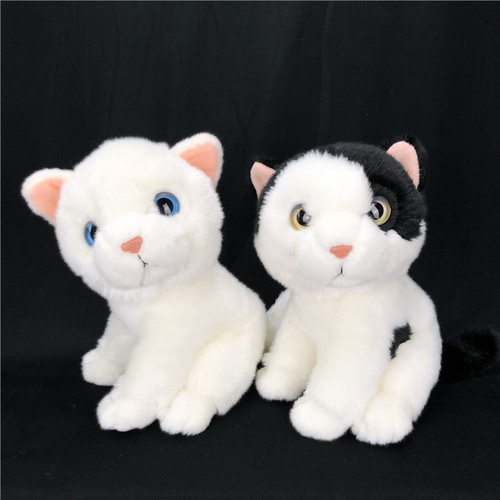 Source simulation cute cat combination plush toy pet plush toy cute pet kitten figure children's gift