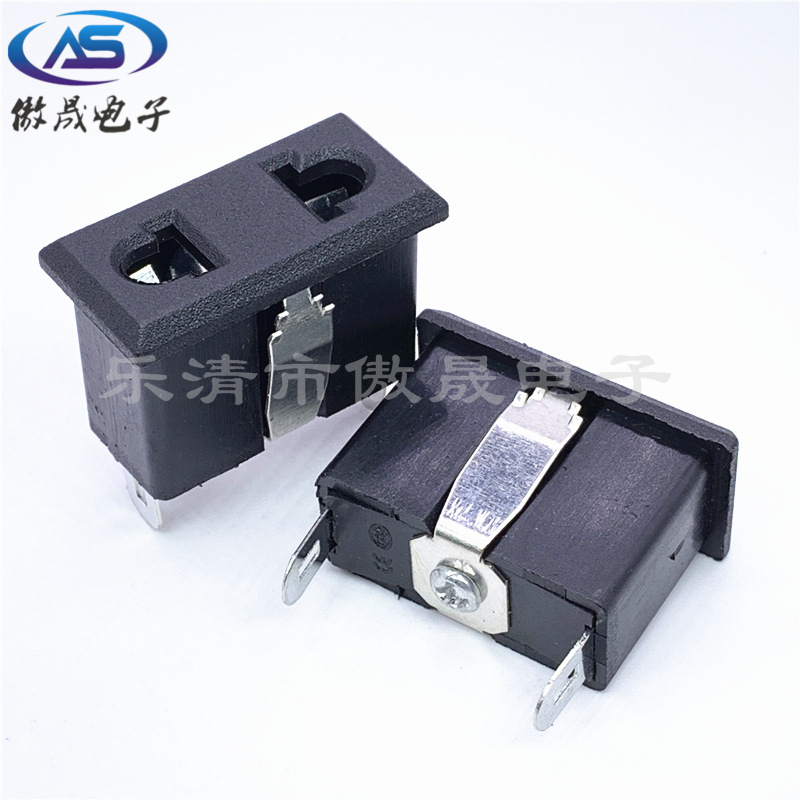 厂家直销 ac电源插座 AC09A 两孔 国标 全铜 环保 金属卡式母插座