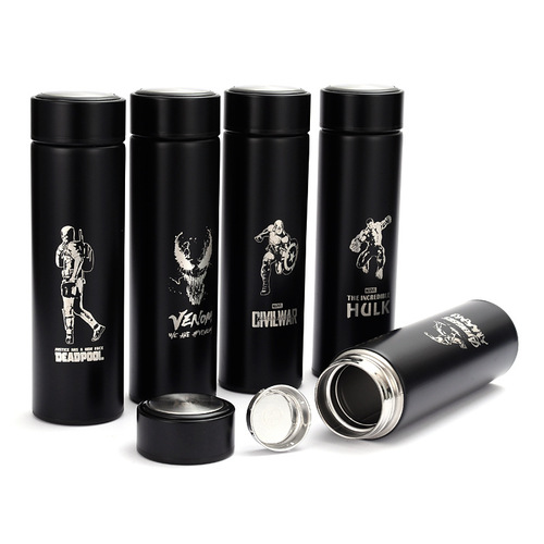 New Promotion Stainless Steel Insulated Cold Cup Business Gift Cup Venom Marvel Spider-Man Iron Man Water Cup for Men