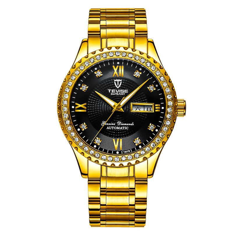 TEVISE nuevo popular mecánico casual reloj de los hombres reloj mecánico automático al por mayor reloj de los hombres