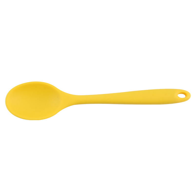 Cuchara de silicona para niños de venta caliente de fábrica sartén antiadherente de cerámica resistente a altas temperaturas cuchara de sopa densa especial cuchara de mezcla cuchara de ensalada