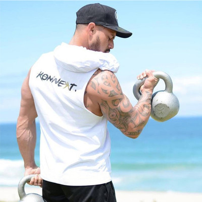 2019新品健身男马甲肌肉型男士运动无袖上衣健身房跑步训练运动服|ms