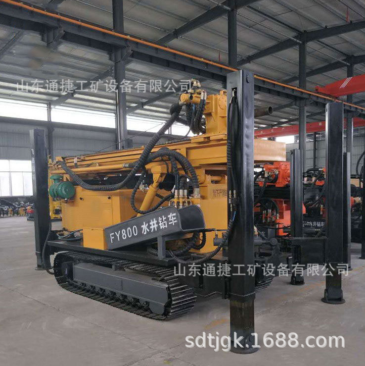 FY600履带式水井钻机  工程用率水井钻机  FY600气动水井钻机