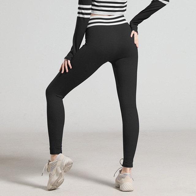Yoga pants running fitness sport stripes fitness and sportswear
