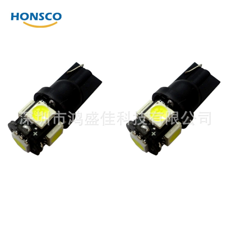W5W T10 5SMD 5050 белый черный доска Светодиодный индикатор ширины DC12V