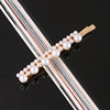 Hairgrip from pearl, woven hair accessory handmade with bow, European style, simple and elegant design, knit yourself