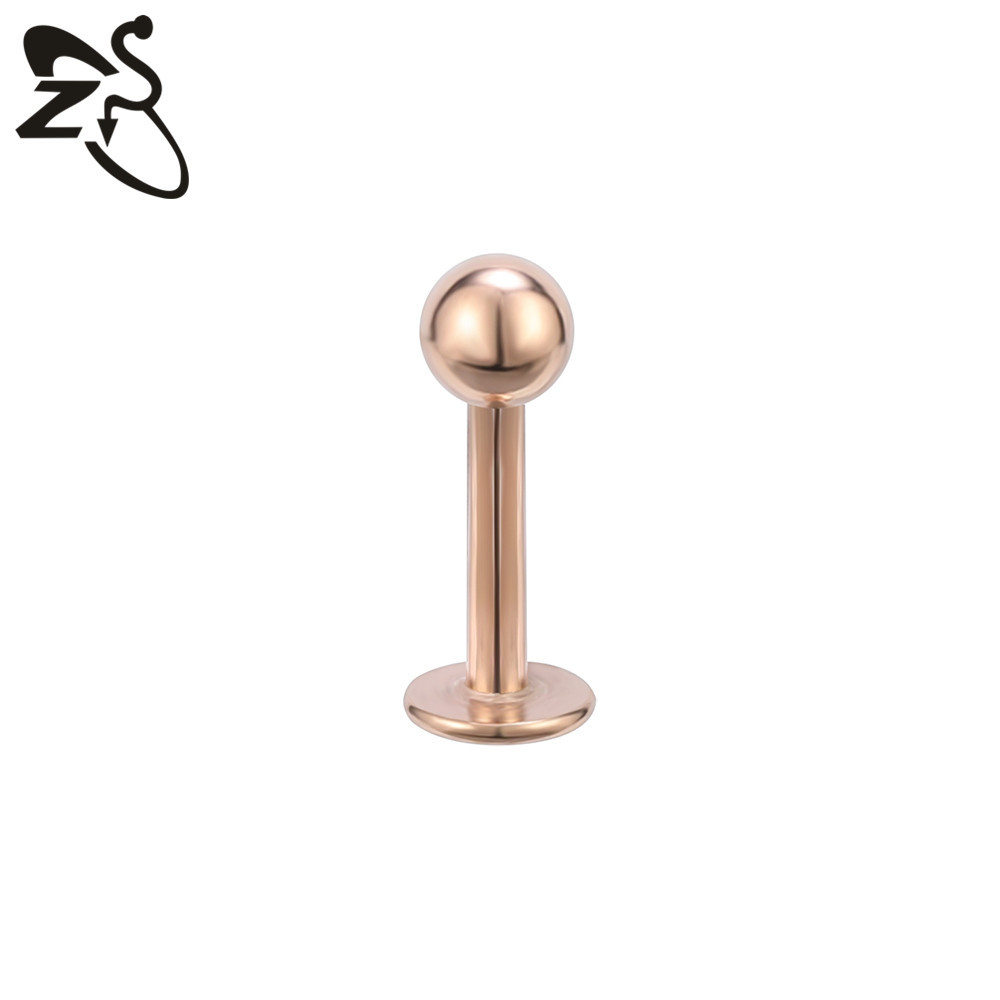 Geometric Lip Stud 316L Surgical Steel Exaggerated Plating Lip Piercing Jewelry Wholesale detail image 9