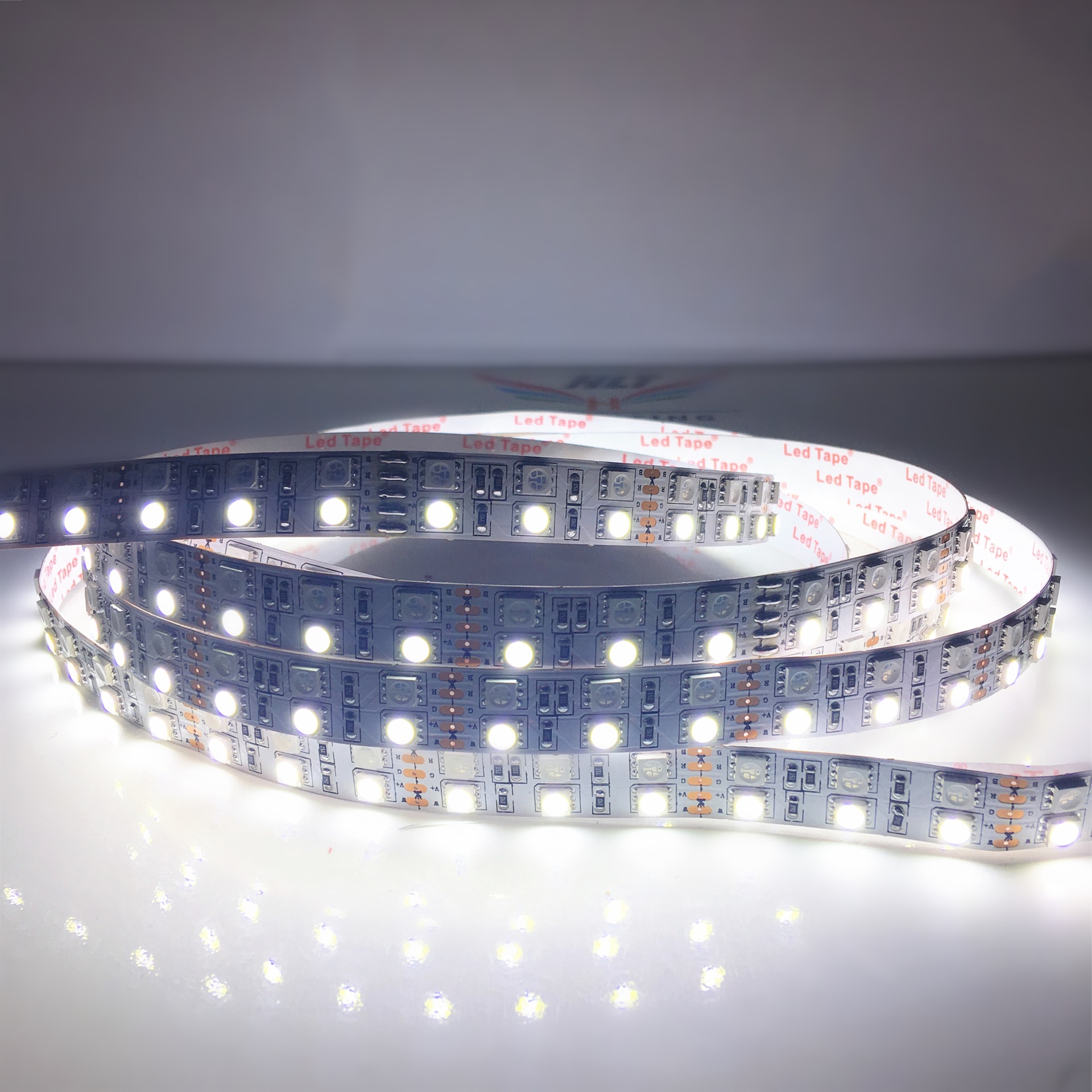 LED5050RGB+W 双排120灯 led软灯带 双面板LED软灯条多种模式套装-阿里巴巴