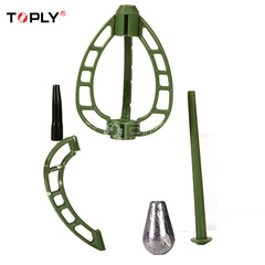 European-style fishing feeder, weight-added lead carp feeder, feed dispenser for lure and bait, wholesale