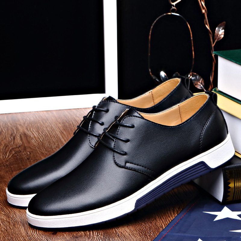 Men business leather shoes Man Dress sho...