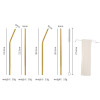 Metal straw stainless steel, set home use, milk tea, mixing stick, 6 pieces