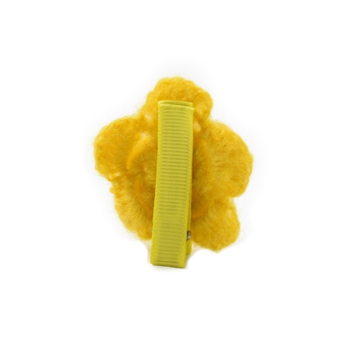 European and American-style children's hair clips: Wool-knit flower hairpins, baby camellia hair accessories, handmade headwear, girls' accessories