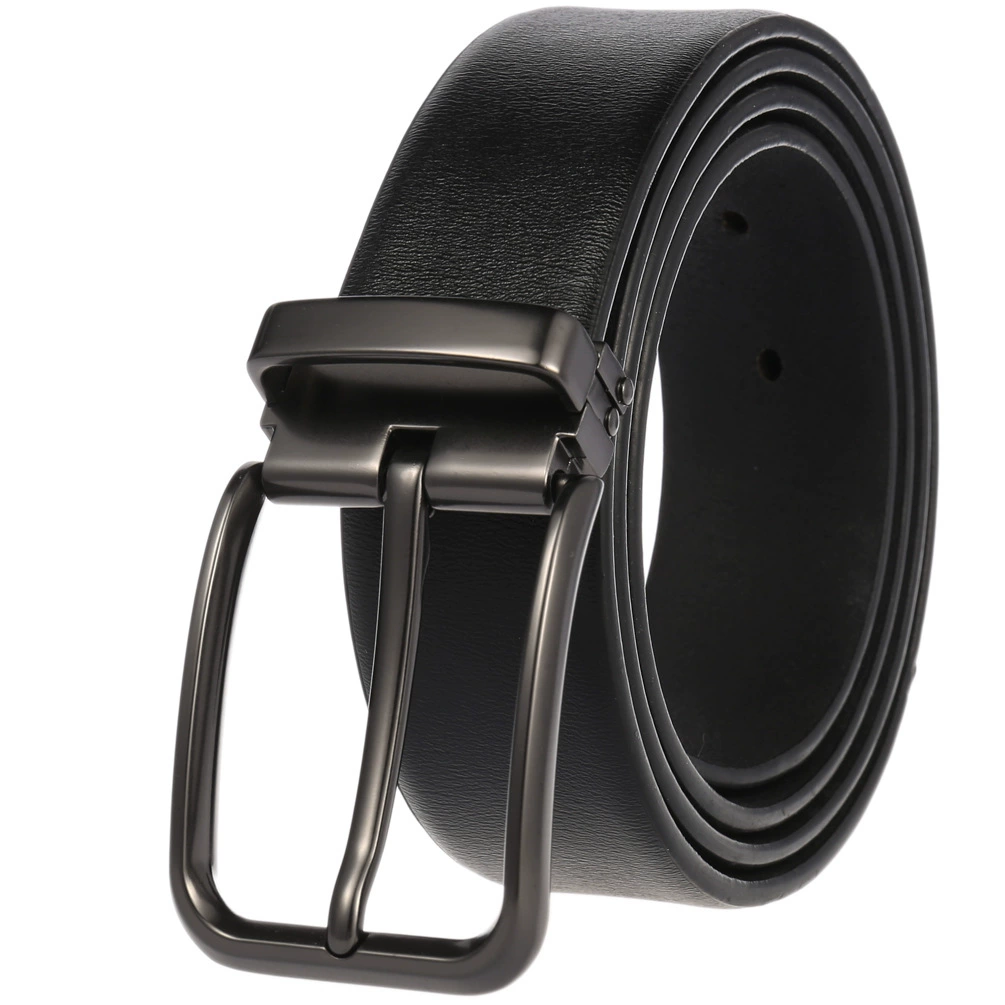 Leather belt for leisure, genuine leather