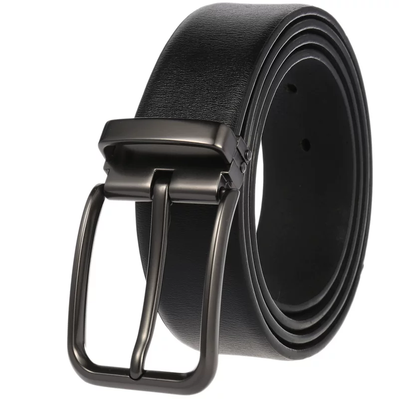 Leather belt for leisure, genuine leather