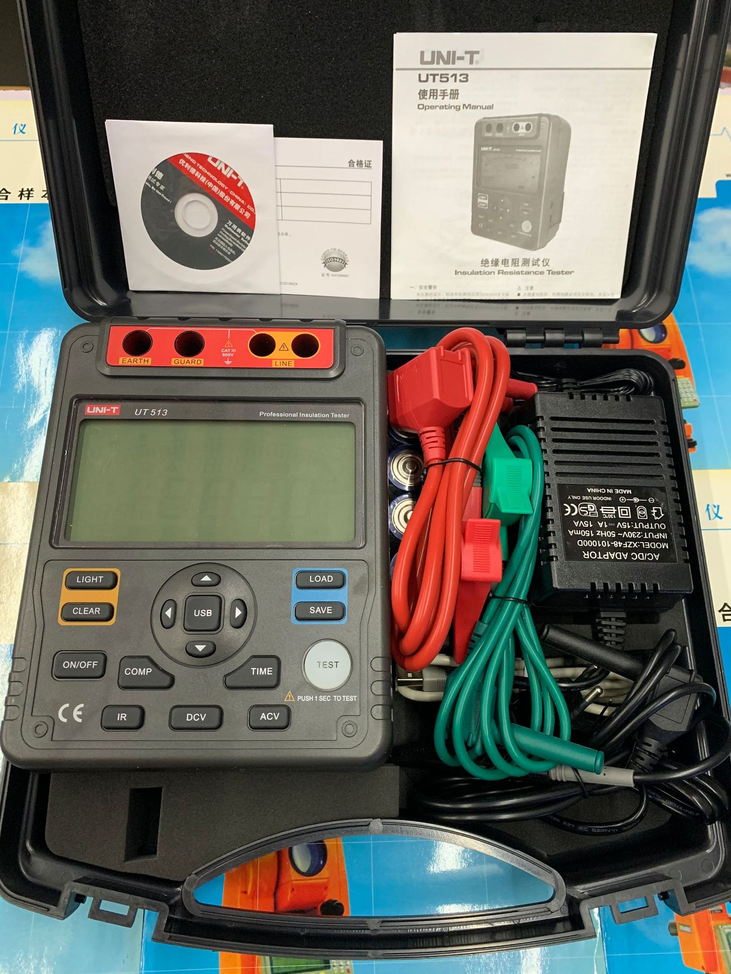 优利德UT511/512/513绝缘电阻测试仪高压数字兆欧表1000V/5000V