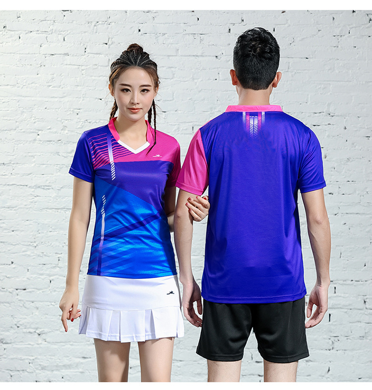 Damen Kurzarm Girlie T-Shirt Table Tennis Logo Fanshirt Trikot kaufen 