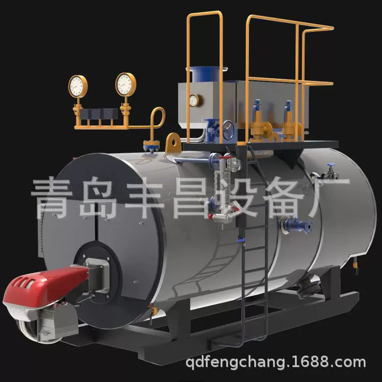 二手锅炉卧式燃油燃气蒸汽锅炉家庭取暖洗浴热水低压燃气采暖锅炉