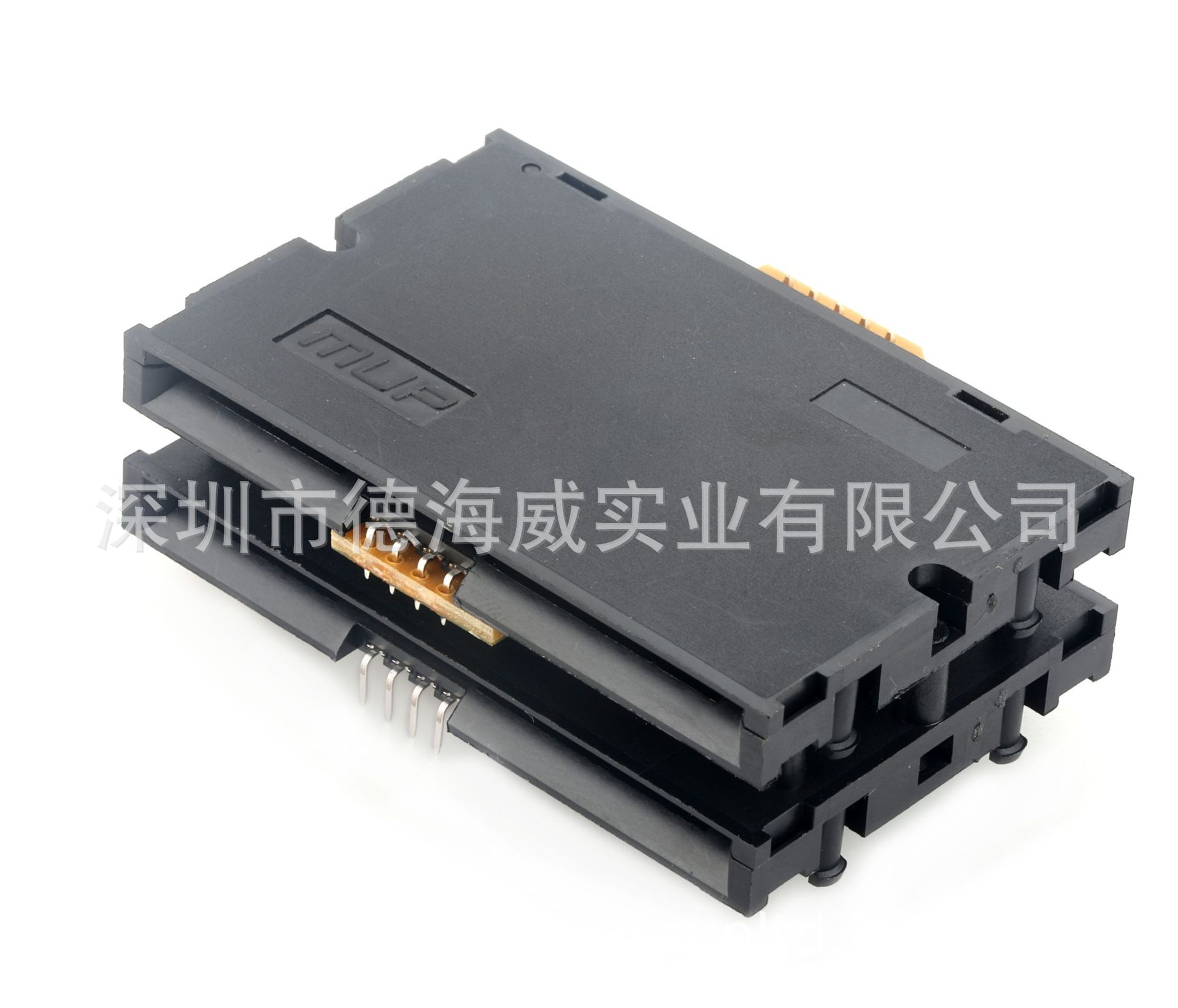 MUP品牌-原厂直供双层DIP插件IC卡座MUP-C811,连接器常开常闭