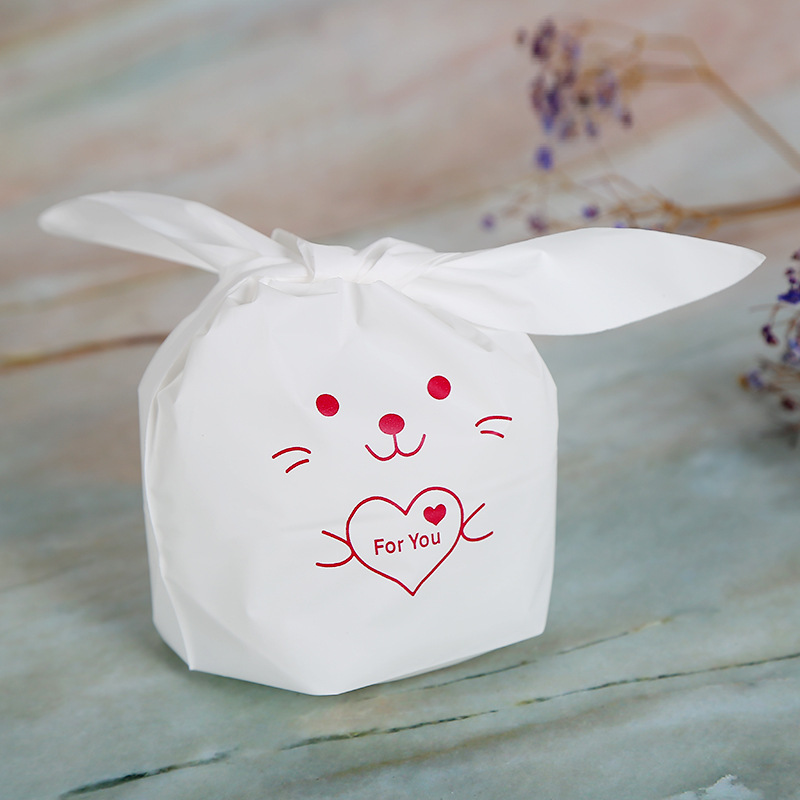 创意兔耳食品包装袋可爱散装烘焙兔耳袋休闲糖果零食包装袋定制