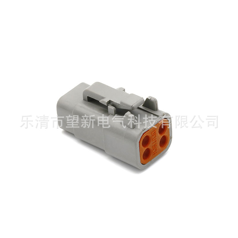 德驰型汽车连接器接插件公母头接线端子线束插头DTM06-4S汽车电子