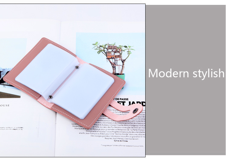 Cute thin small card holder womens ID card bag hasp buckle student female card bag wholesalepicture3