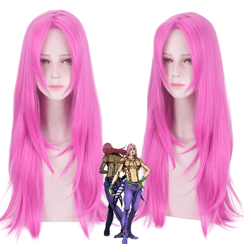Lord Santa Jojo's Wonderful Adventure Golden Wind Diapolo Boss cos Wig