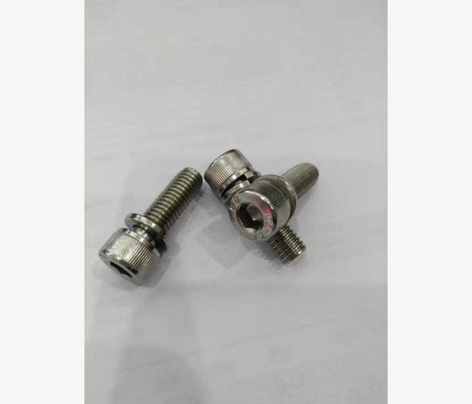 304内六角圆柱头机螺钉DIN912弹垫组合M3*20 圆柱头组合螺钉
