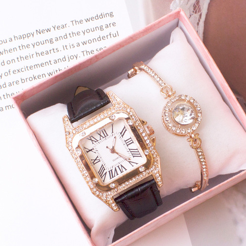 wristwatch set two-piece watch set women's micro-business same style drainage and distribution bracelet