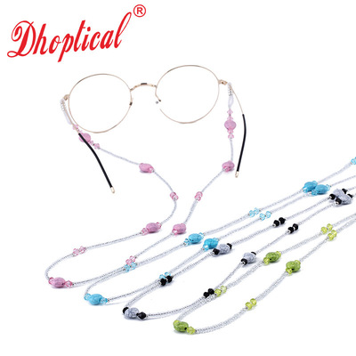 心形眼镜链，网红复古眼镜挂绳，防滑链欧美眼镜带B063|ms