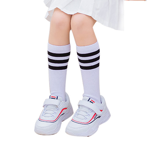 Children's mid-calf socks for boys and girls, student sports meeting socks, pure cotton spring and autumn football socks, long socks for babies