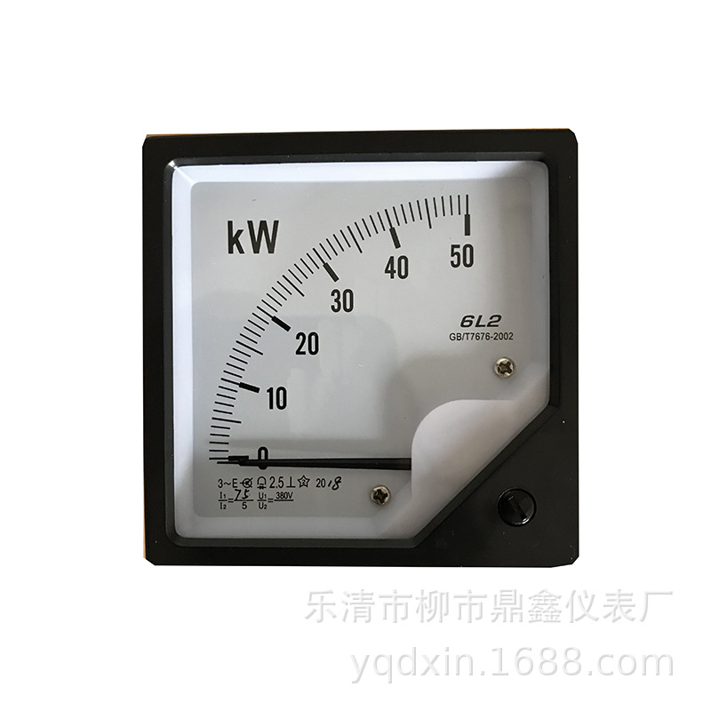 功率表6L2-250KW MW 1000/5A 380V 无功功率表KVAR
