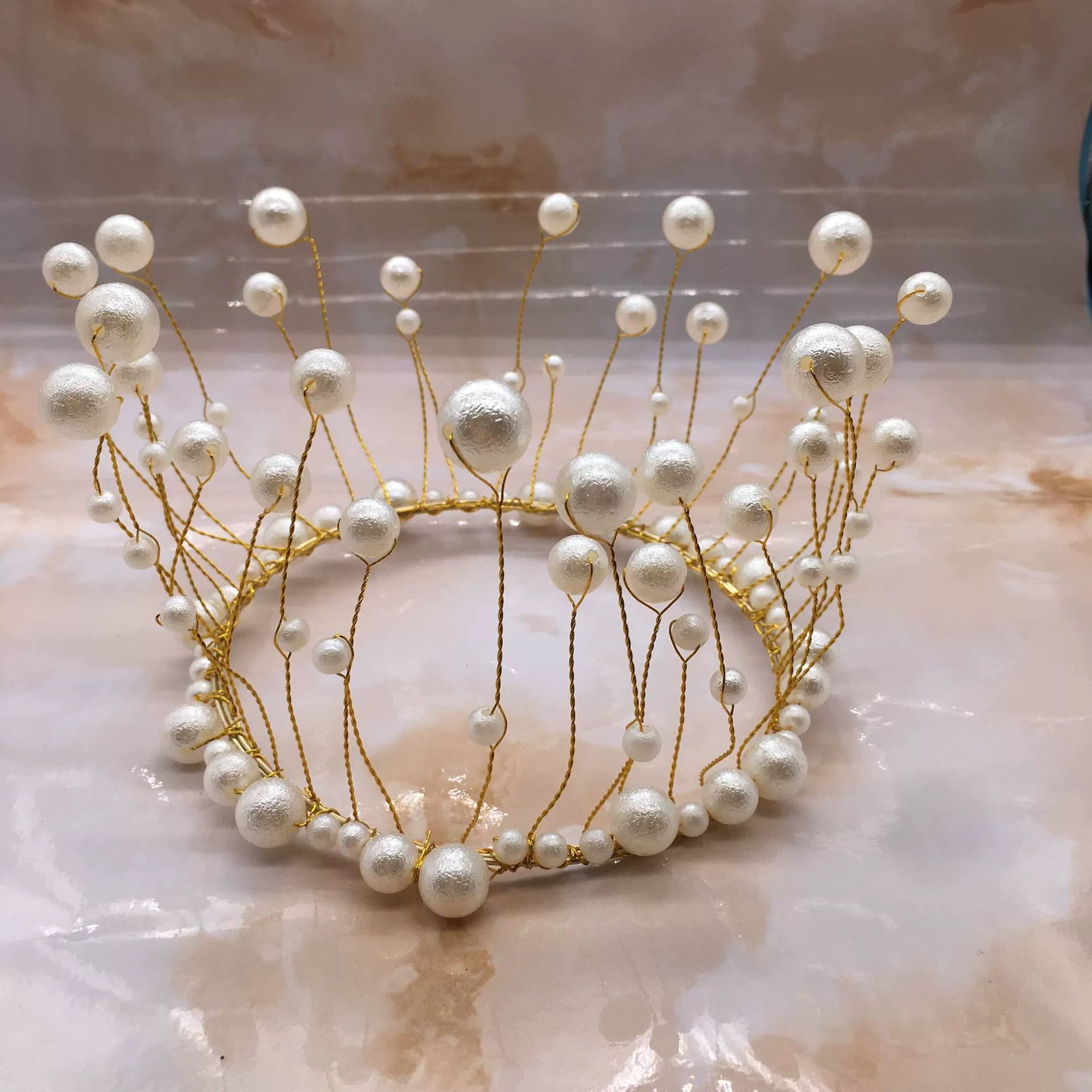 Украшения из жемчуга, вечернее платье, украшение для волос handmade для невесты, образ