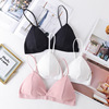 Wireless bra, sexy straps, breathable tube top, comfortable underwear, french style