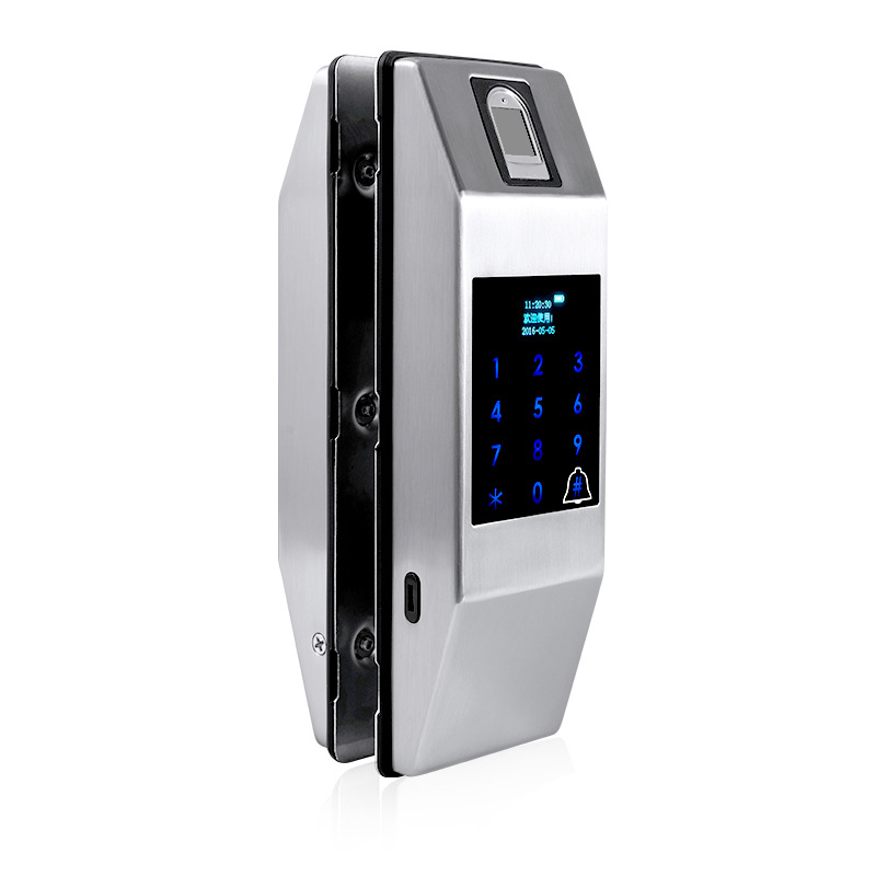 锁神玻璃门指纹锁密码锁室内家用办公室智能有框无框门蓝牙电子锁